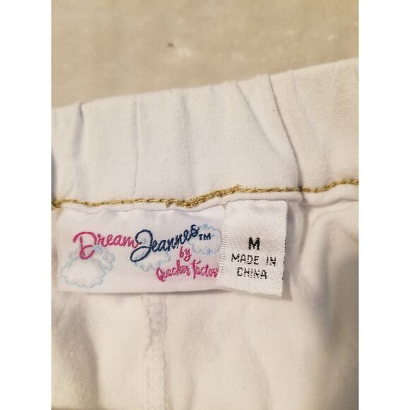 Dream Jeannes by Quacker Factory Skort White Size M Bling - Picture 8 of 9